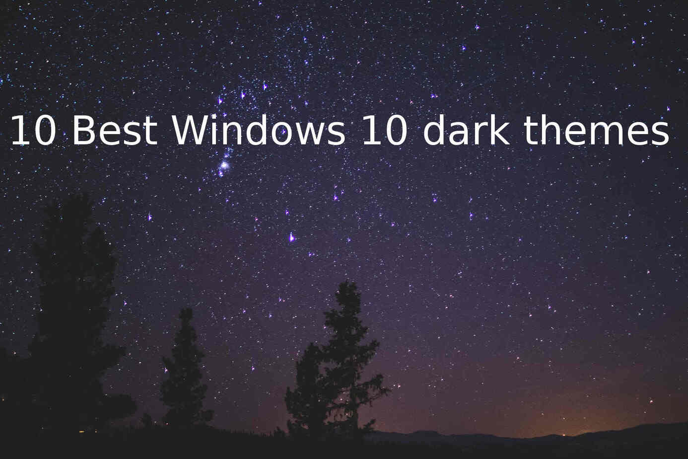 windows 10 dark themes