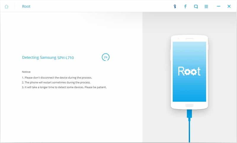root lg g4 - detecting device