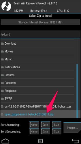 root lg g4 - flash GApps