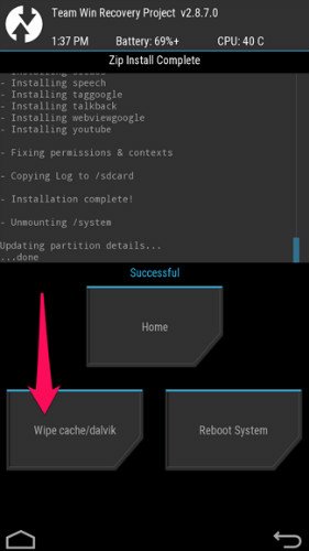 root lg g4 - wipe cache dalvik