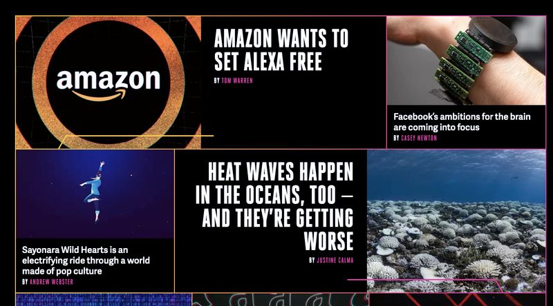 TheVerge HomePage Screenshot