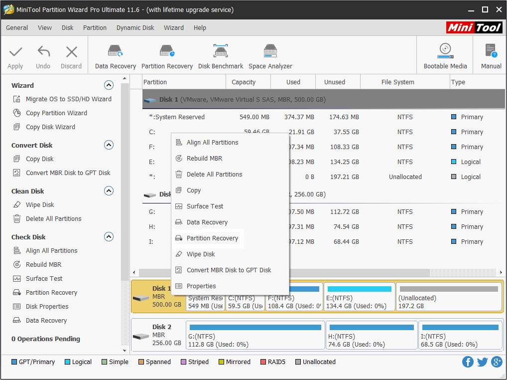 MiniTool Partition Wizard Pro Ultimate