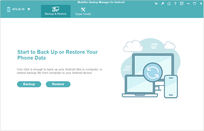 android backup and restore interface