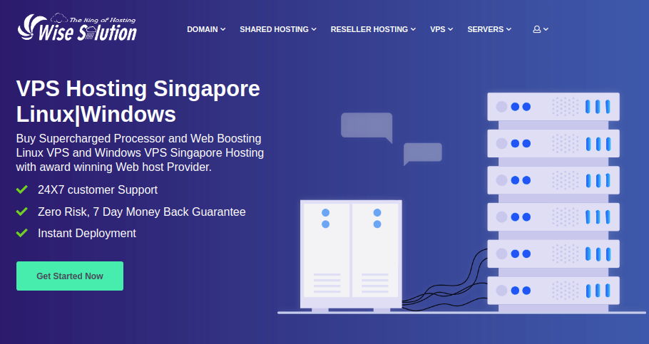 Choose Wisesolution for cheap VPS Singapore plan